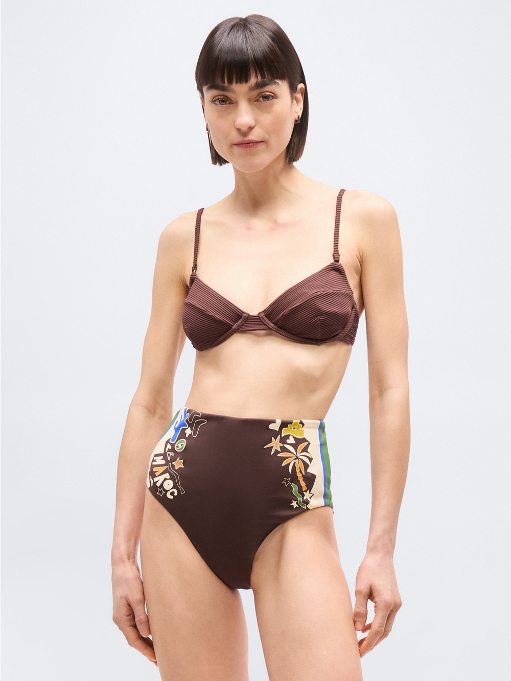 ALEMAIS Maroc High Waisted Bikini Bottoms NWT